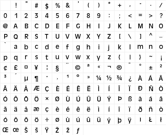 AntiqueOlive Regular Character Map AntiqueOlive Regular Character Map