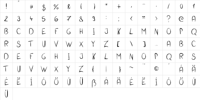 Antler Regular Character Map Antler Regular Character Map