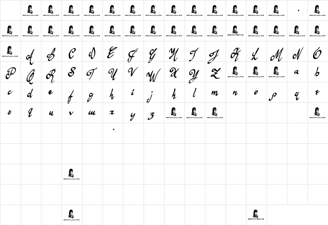 Anything For You Regular Character Map Anything For You Regular Character Map