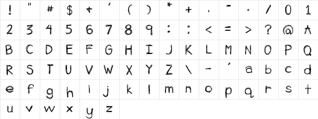 AppleSpice Regular Character Map