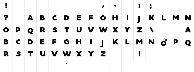 Aquino Demo Character Map