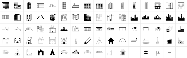 Architectural Regular Character Map