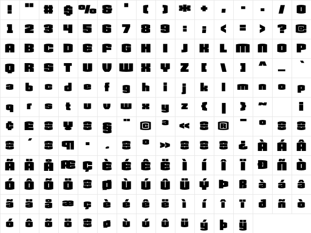 Armada Black Character Map Armada Black Character Map