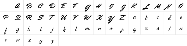 Arresto Regular Character Map Arresto Regular Character Map