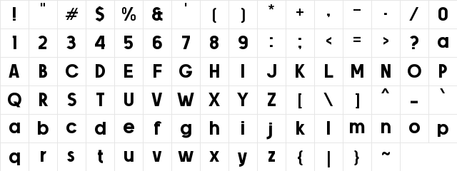 a Atomic Md Regular Character Map