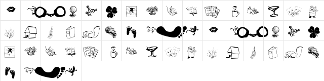 KR Katlings Seven Regular Character Map KR Katlings Seven Regular Character Map