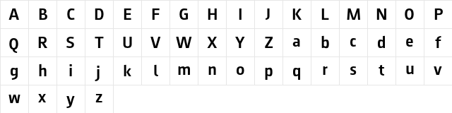 August Sans Reduced 65 Medium Character Map August Sans Reduced 65 Medium Character Map