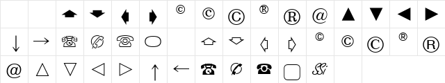 Abacus One SSi Regular Character Map