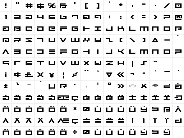 Avenger Expanded Expanded Character Map