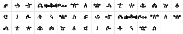 Aveto Regular Character Map