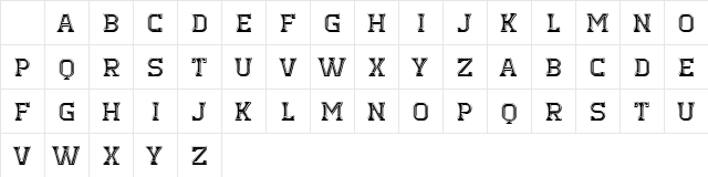 Bahar Regular Character Map