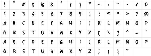 a Barbeque Grill Regular Character Map