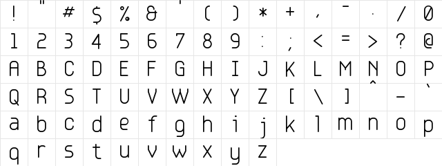 Base4 Regular Character Map