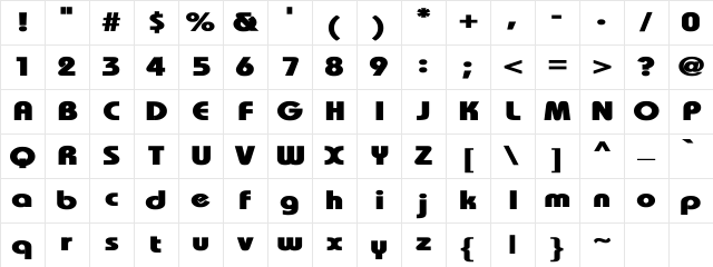 Bauhaus Wd Bold Bold Character Map