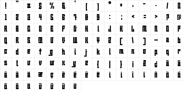 BeijingWigoWhat_normal Regular Character Map BeijingWigoWhat_normal Regular Character Map