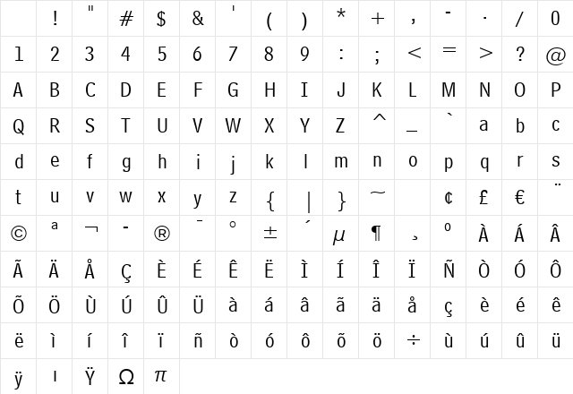 BellCent Add BT Address Character Map BellCent Add BT Address Character Map