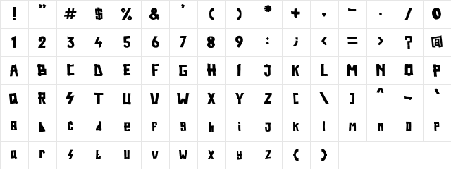Bestee Houwer Regular Character Map Bestee Houwer Regular Character Map
