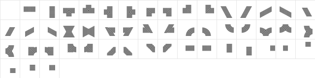 BloqueDemo Medium Character Map