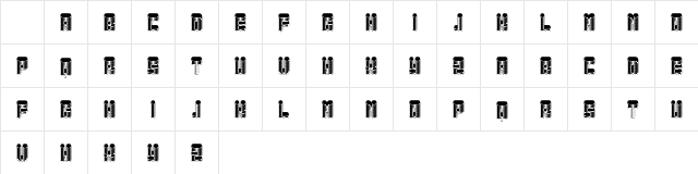 Blunt Messer Regular Character Map Blunt Messer Regular Character Map