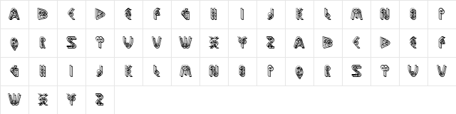 Booster Regular Character Map Booster Regular Character Map