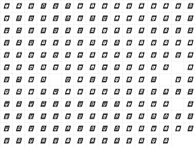 Border Base Future Italic Regular Character Map Border Base Future Italic Regular Character Map