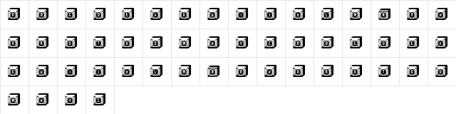 Boxes Fancy Regular Character Map Boxes Fancy Regular Character Map