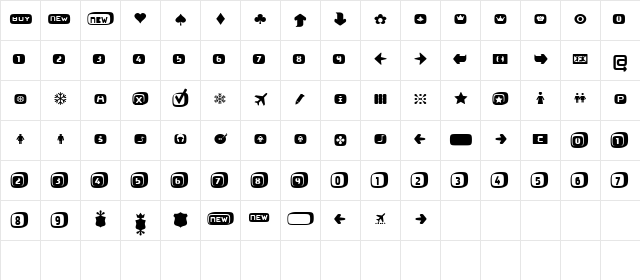 Mayo Regular Character Map