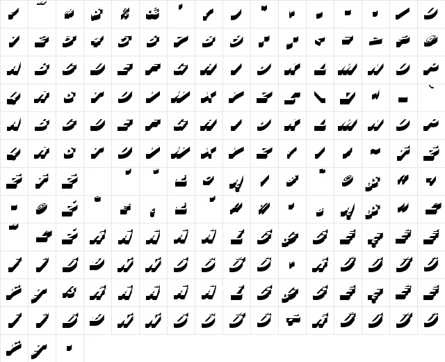 Busker Normal Character Map