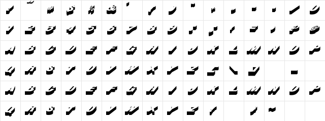 Busker Regular Character Map