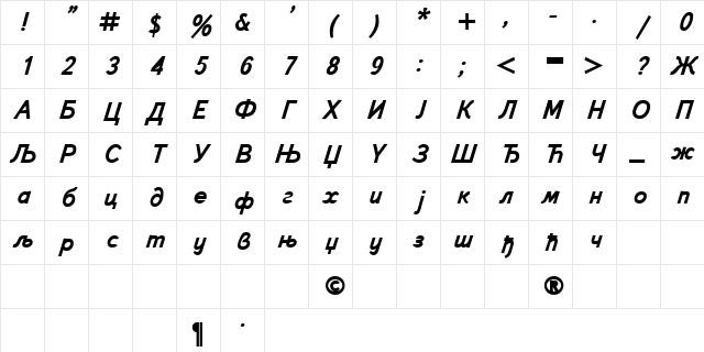 C_Book Bold Italic Bold Italic Character Map
