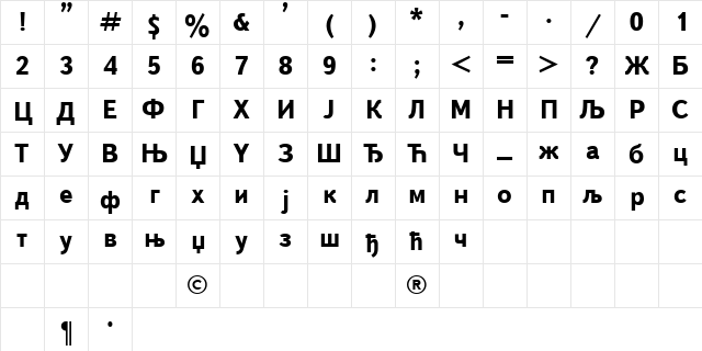 C_Book Bold Bold Character Map C_Book Bold Bold Character Map