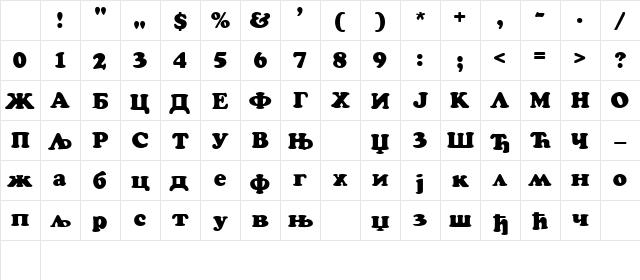 C_Coopertino Normal Normal Character Map