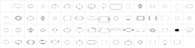 Calligraphic Frames Soft Two Regular Character Map Calligraphic Frames Soft Two Regular Character Map