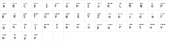 MC morse_Vail_Code_1837 S Regular Character Map