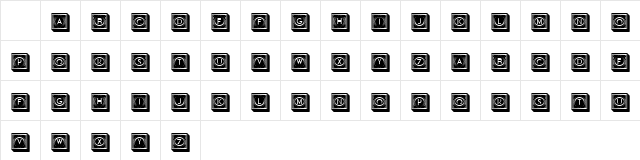Capitalica Regular Character Map Capitalica Regular Character Map