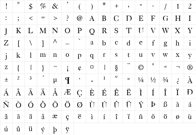 Casablanca Plain Character Map