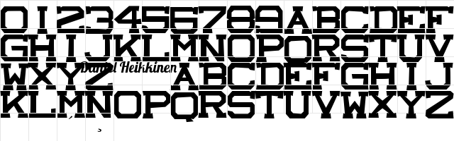 castle rock Regular Character Map