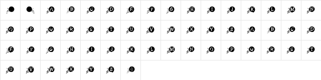 KR Orange Blossom Regular Character Map