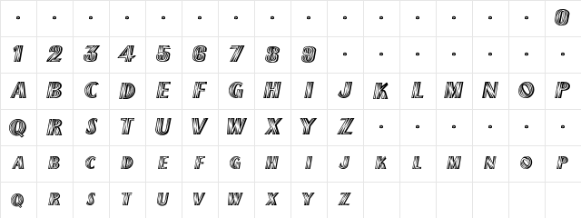 ChiliPepper ExtraBold Character Map
