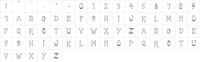 CK Candy Corn Regular Character Map