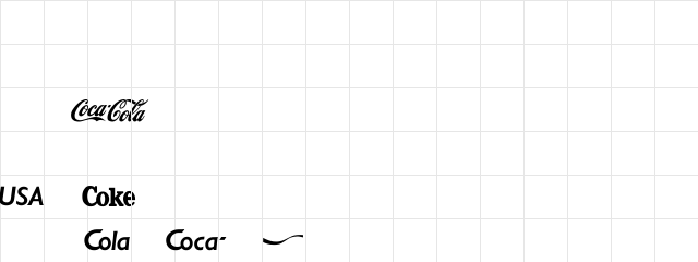 CocaCola Regular Character Map