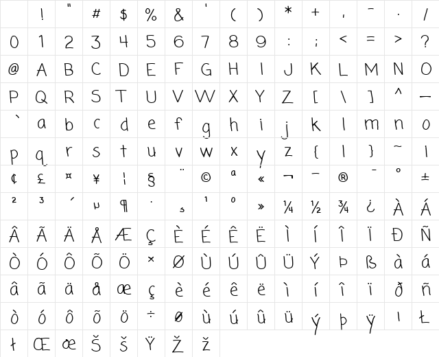 Coming Soon Regular Character Map Coming Soon Regular Character Map