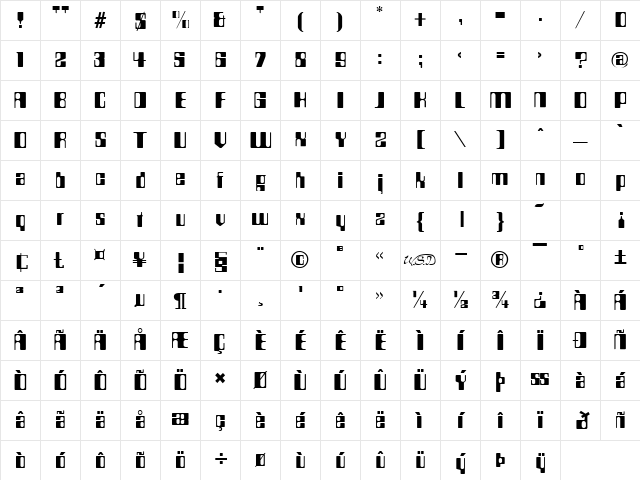 Compstyle Regular Character Map Compstyle Regular Character Map