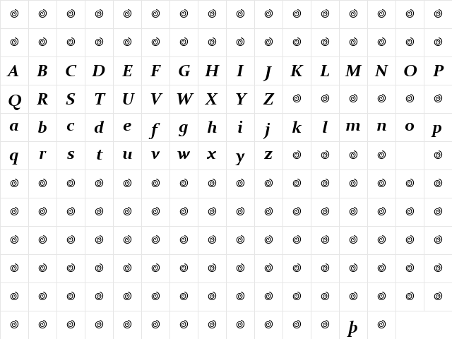 Constantia Bold Italic Character Map Constantia Bold Italic Character Map