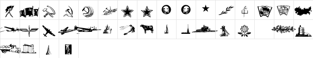 ConstructivistExtras Roman Character Map