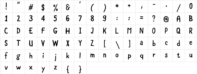 CoolStory regular Regular Character Map
