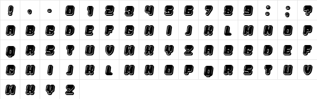 Cosa Nostra Italic Character Map Cosa Nostra Italic Character Map