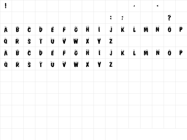 CracklingFire Regular Character Map
