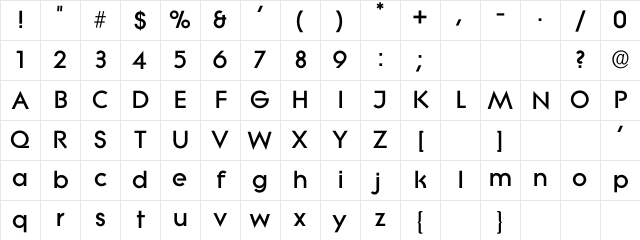 Cricket Regular Character Map