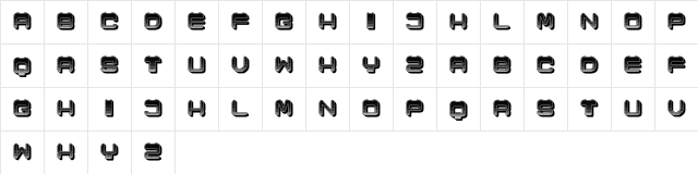 Cronica Gradient Regular Character Map